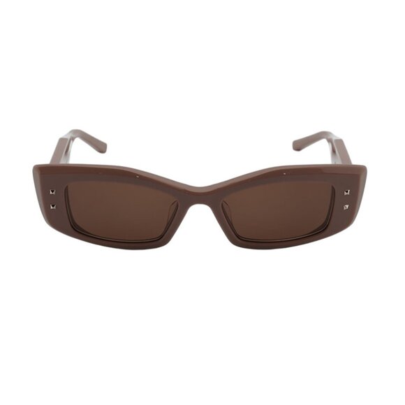 NEW VALENTINO SUNGLASSES ORANGE BROWN WOMEN EYEWEAR VALENTINO VLS-109H-52